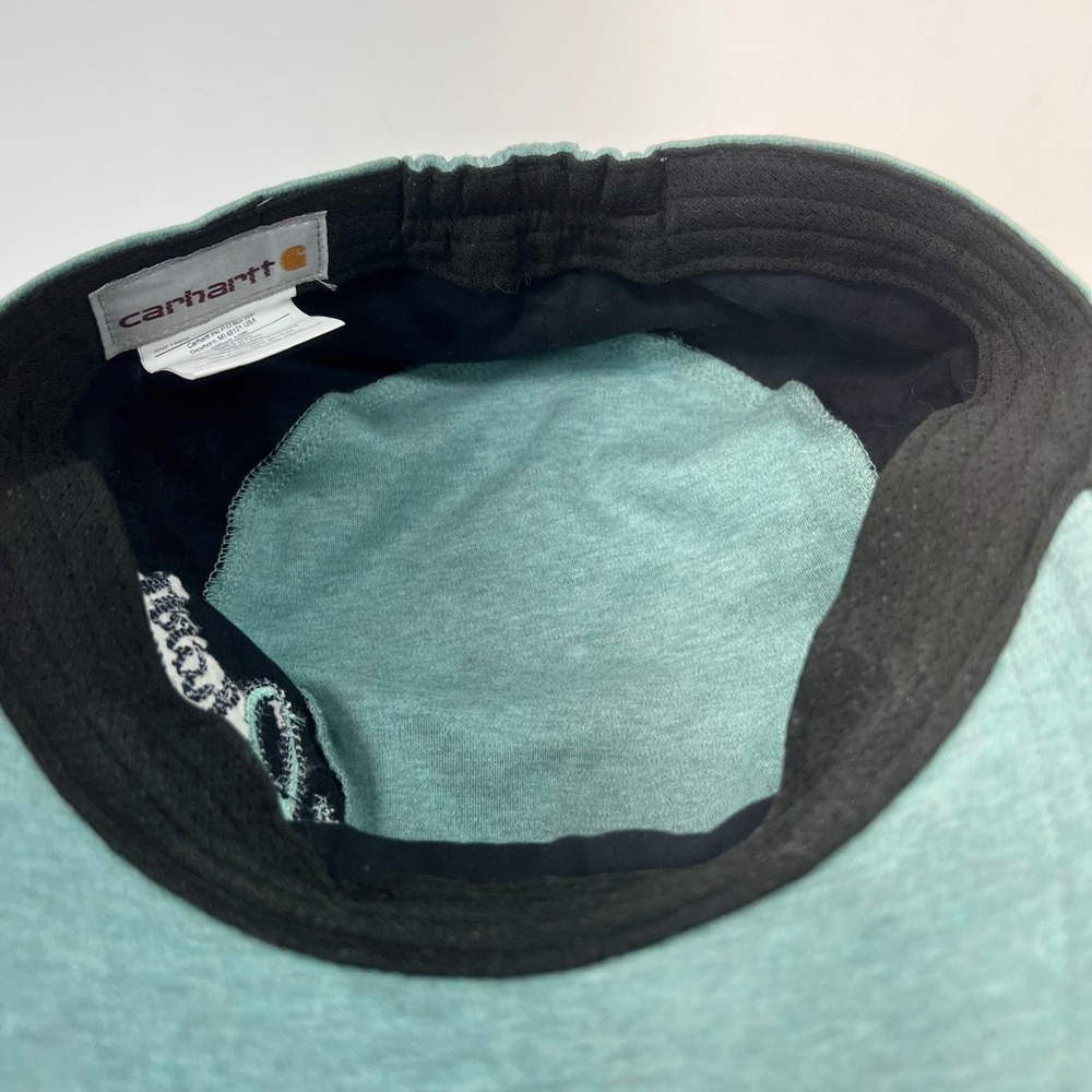 Carhartt Force Relaxed Fit Sweatshirt Mint Green Crewneck Womens Large Bonus Hat - Picture 14 of 16